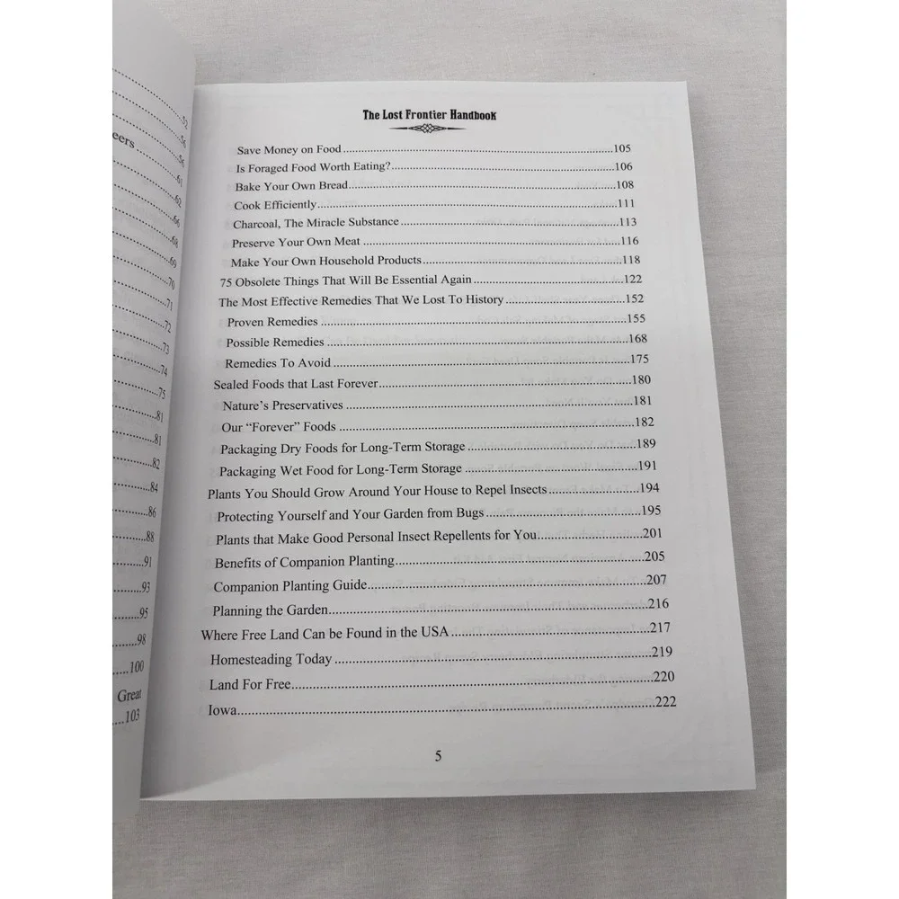 The Lost‎ Frontier Handbook Suzanne Sherman Out Of Print Survival Prepper RARE